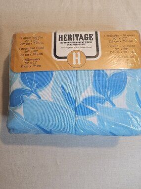 Heritage No-Iron Permanent Press Queen Sheet Set - Vintage